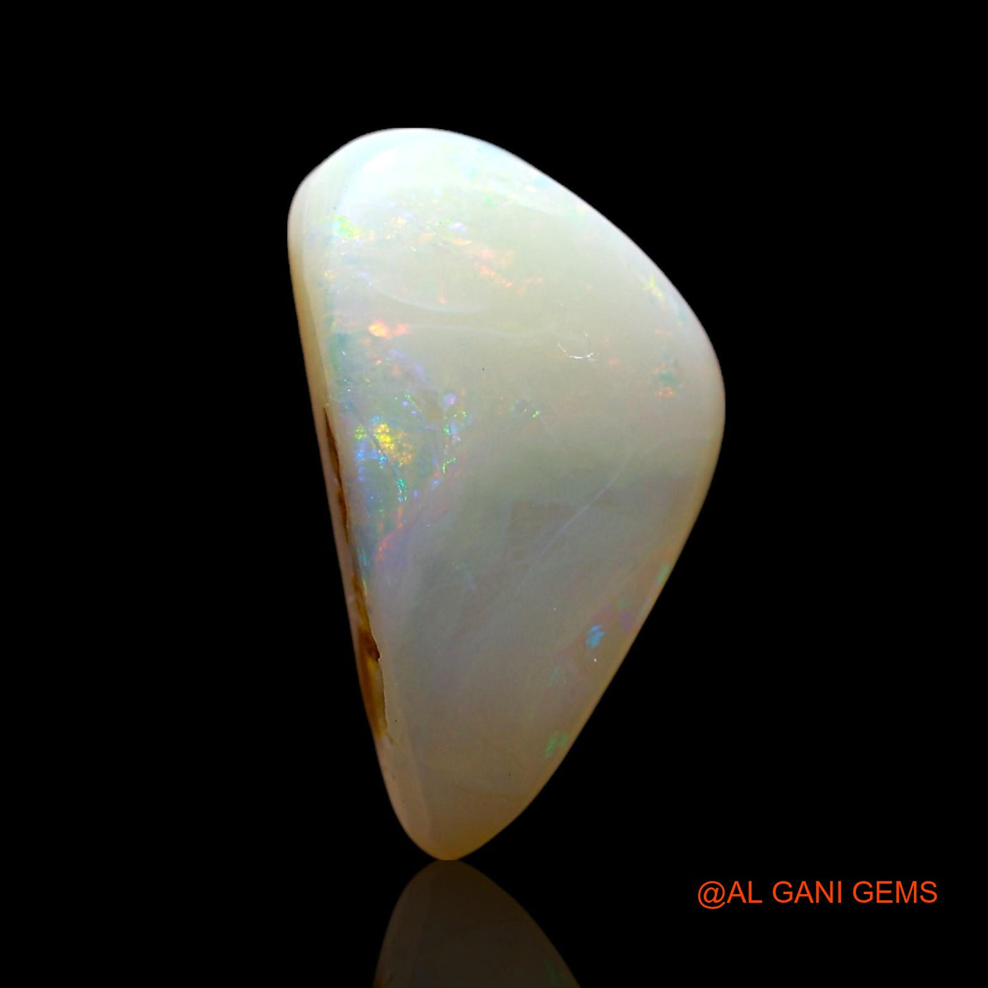 Natural Fire Opal Gemstone 3.00 Cts Loose Fancy Cabochon From Australia 14x7x4 mm AF-740