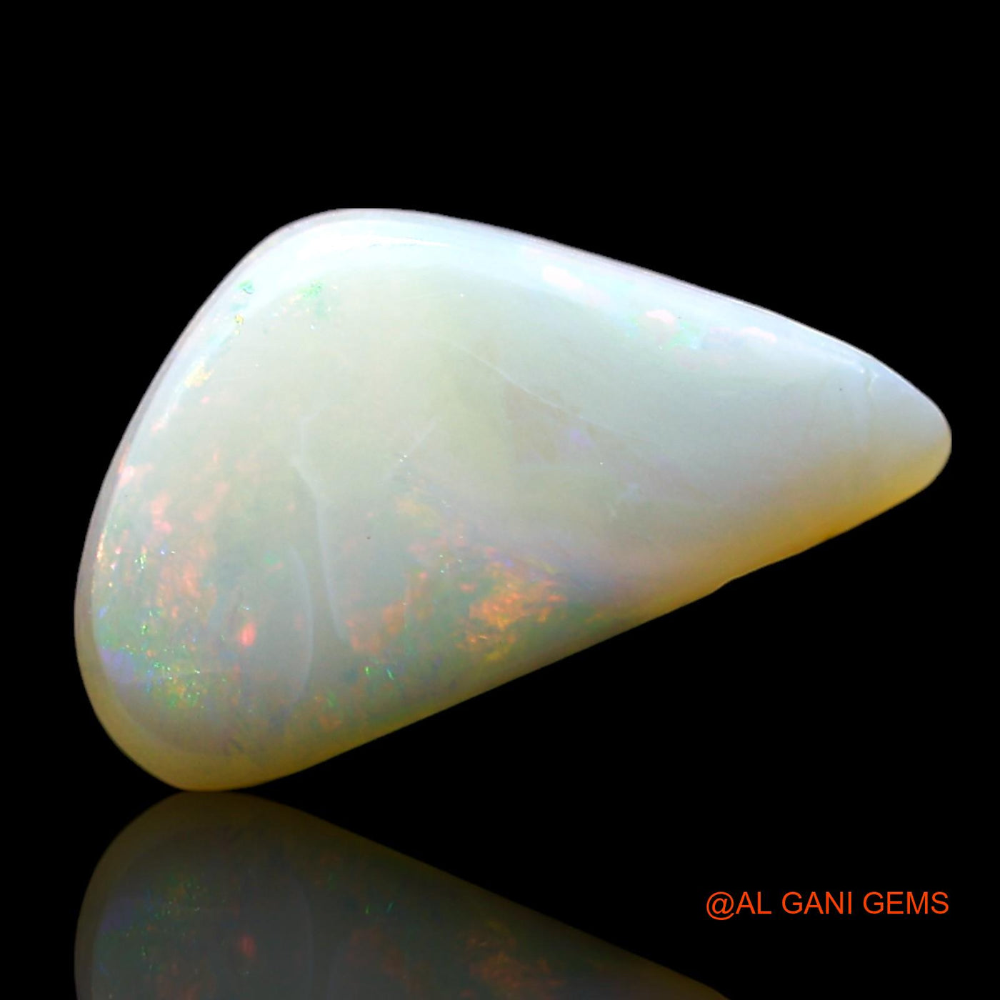 Natural Fire Opal Gemstone 3.00 Cts Loose Fancy Cabochon From Australia 14x7x4 mm AF-740