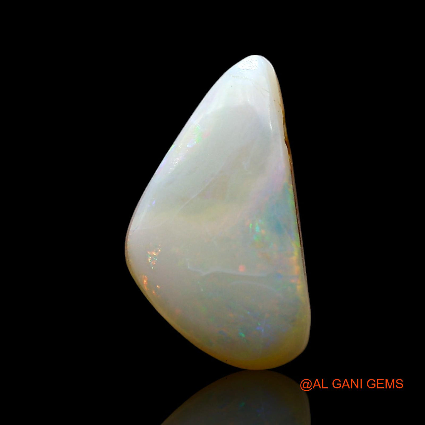 Natural Fire Opal Gemstone 3.00 Cts Loose Fancy Cabochon From Australia 14x7x4 mm AF-740