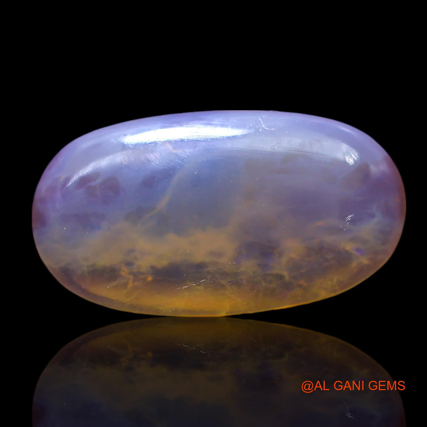 2.00 Cts Natural Australian Fire Opal Loose Gemstone Oval Cabochon 15x8x3 mm AF-741