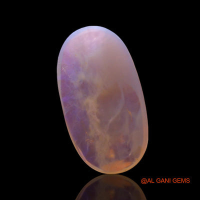 2.00 Cts Natural Australian Fire Opal Loose Gemstone Oval Cabochon 15x8x3 mm AF-741