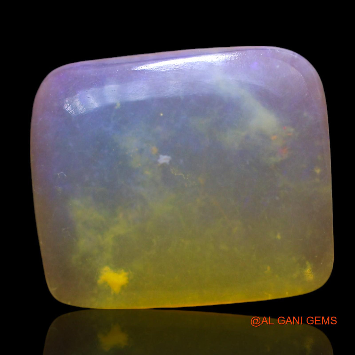 Natural Fire Opal Gemstone 3.00 Cts Loose Square Cabochon From Australia 12x10x4 mm AF-742