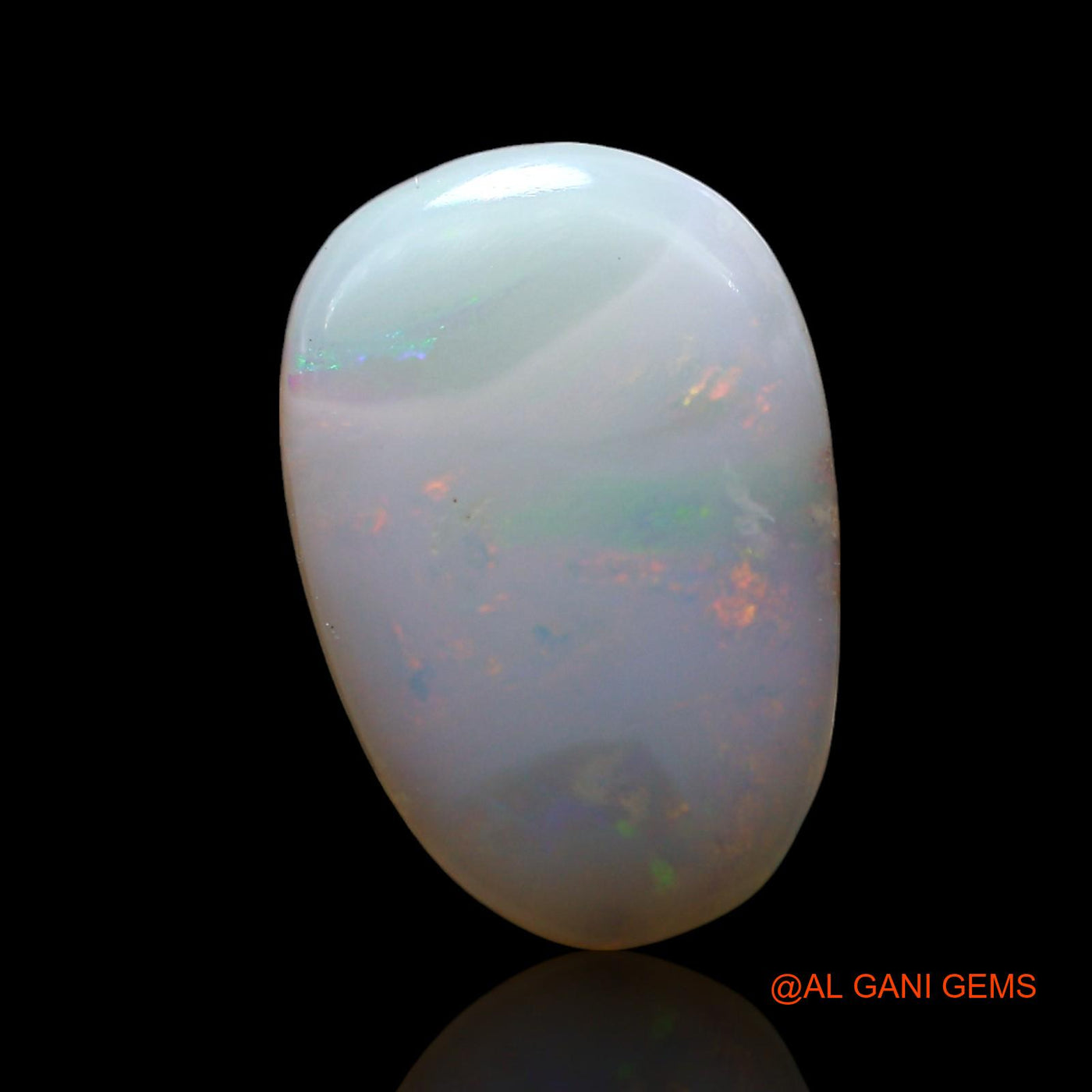 3.00 Cts Natural Australian Fire Opal Oval Cabochon Loose Gemstone For Jewelry 13x8x3 mm AF-746