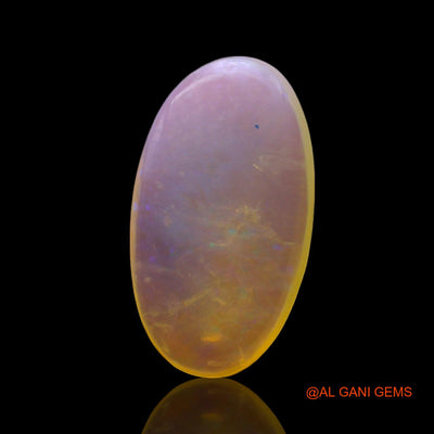 2.00 Cts Unheated Australian Fire Opal Loose Gemstone Oval Cabochon Natural 14x8x3 mm AF-747