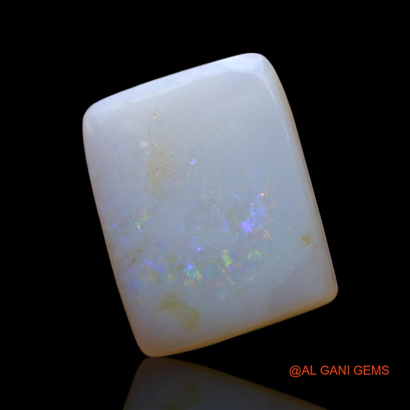 Natural Fire Opal Gemstone 2.00 Cts Loose Square Cabochon From Australia 11x9x3 mm AF-748