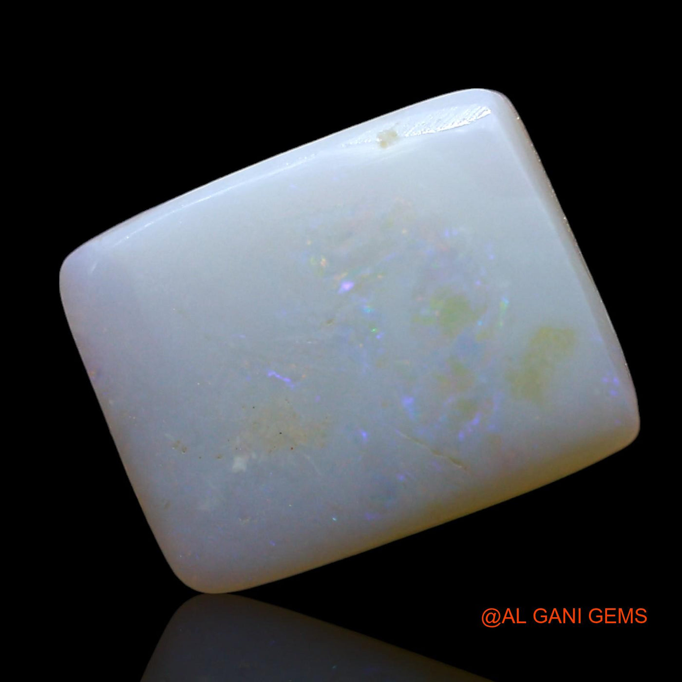 Natural Fire Opal Gemstone 2.00 Cts Loose Square Cabochon From Australia 11x9x3 mm AF-748
