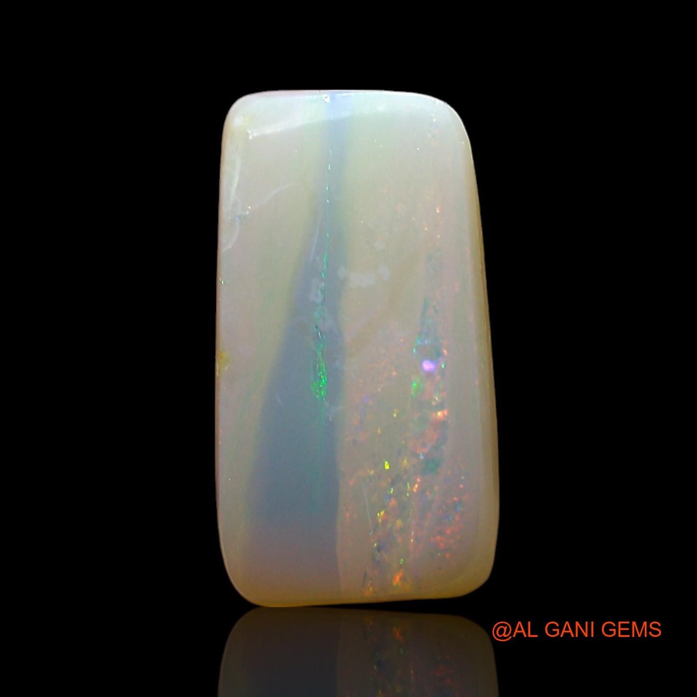 2.00 Cts Natural Australian Fire Opal Loose Gemstone Square Cabochon 12x7x3 mm AF-749