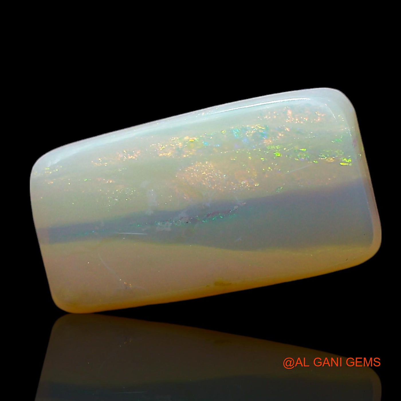 2.00 Cts Natural Australian Fire Opal Loose Gemstone Square Cabochon 12x7x3 mm AF-749