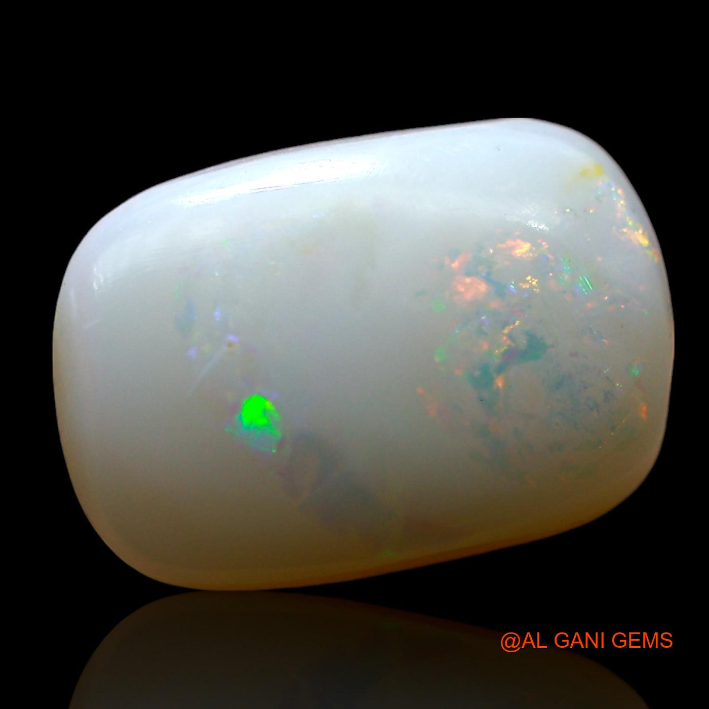 Natural Fire Opal Gemstone 3.00 Cts Loose Oval Cabochon From Australia 12x8x3 mm AF-751