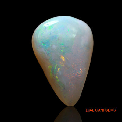 2.00 Cts Natural Australian Fire Opal Loose Gemstone Pear Cabochon 13x9x3 mm AF-752