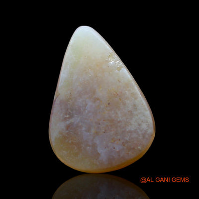 2.00 Cts Natural Australian Fire Opal Loose Gemstone Pear Cabochon 13x9x3 mm AF-752