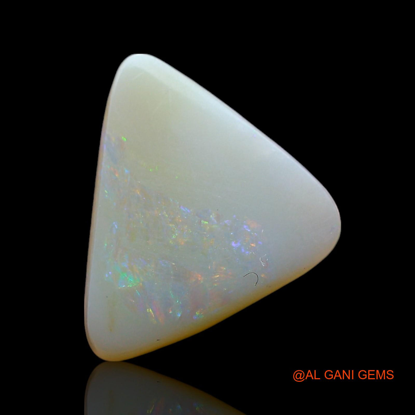 2.00 Cts Natural Australian Fire Opal Loose Gemstone Trillion Cabochon 12x10x3 mm AF-753