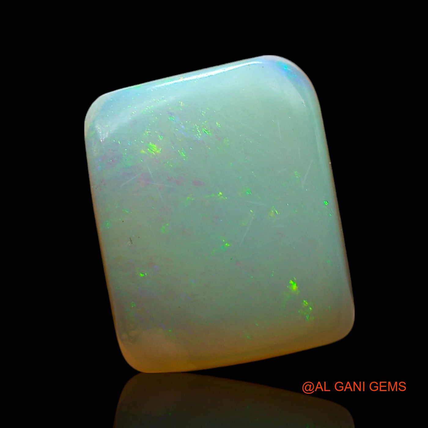 2.00 Cts Natural Australian Fire Opal Loose Gemstone Square Cabochon 11x9x3 mm AF-754