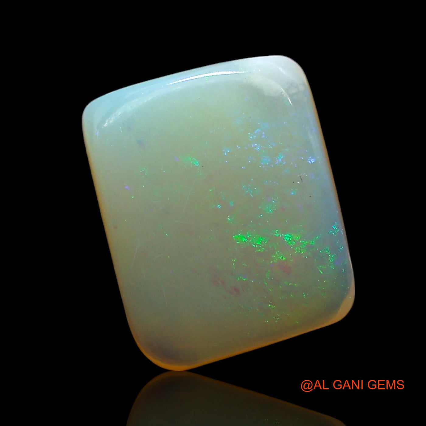 2.00 Cts Natural Australian Fire Opal Loose Gemstone Square Cabochon 11x9x3 mm AF-754