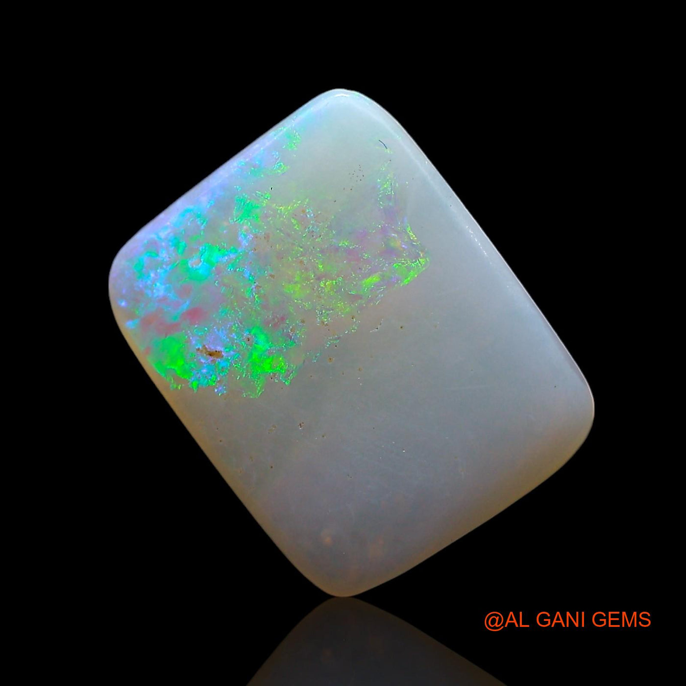 2.00 Cts Natural Australian Fire Opal Square Cabochon Loose Gemstone For Jewelry 11x9x2 mm AF-755