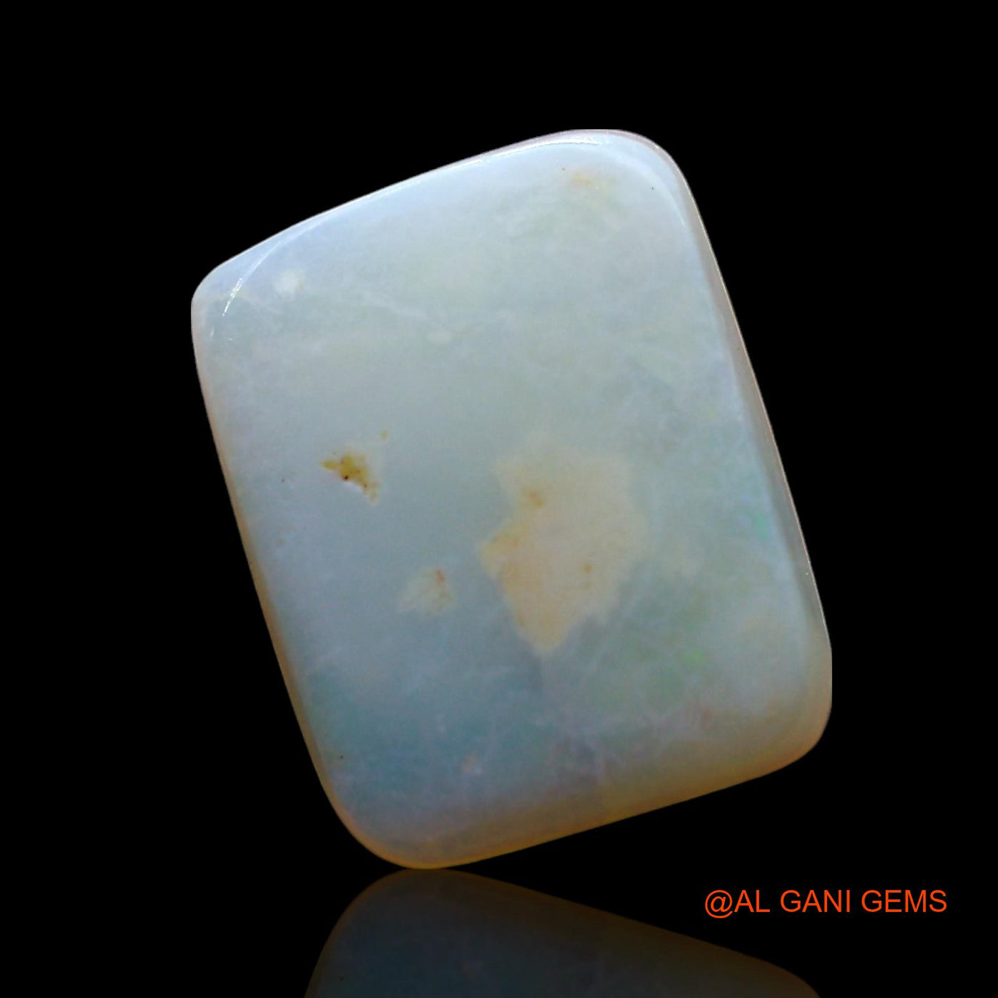 2.00 Cts Natural Australian Fire Opal Square Cabochon Loose Gemstone For Jewelry 11x9x2 mm AF-755