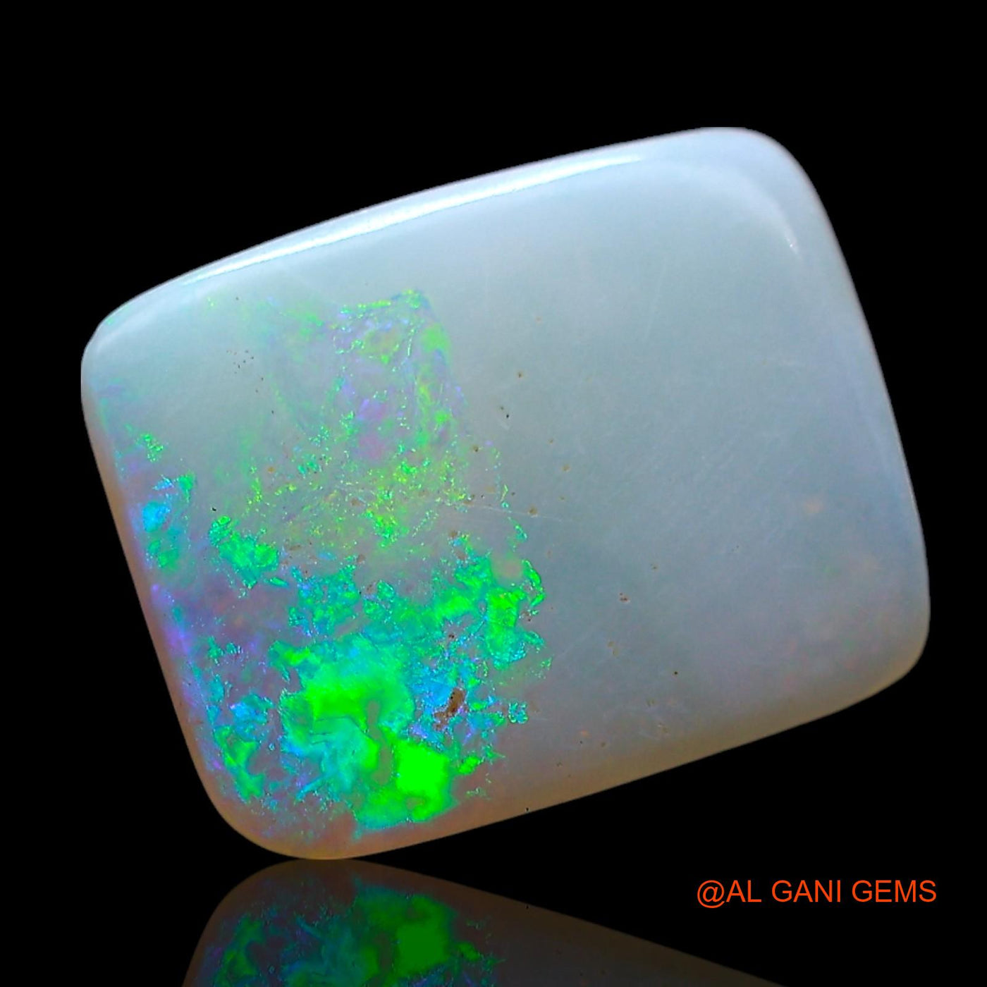 2.00 Cts Natural Australian Fire Opal Square Cabochon Loose Gemstone For Jewelry 11x9x2 mm AF-755