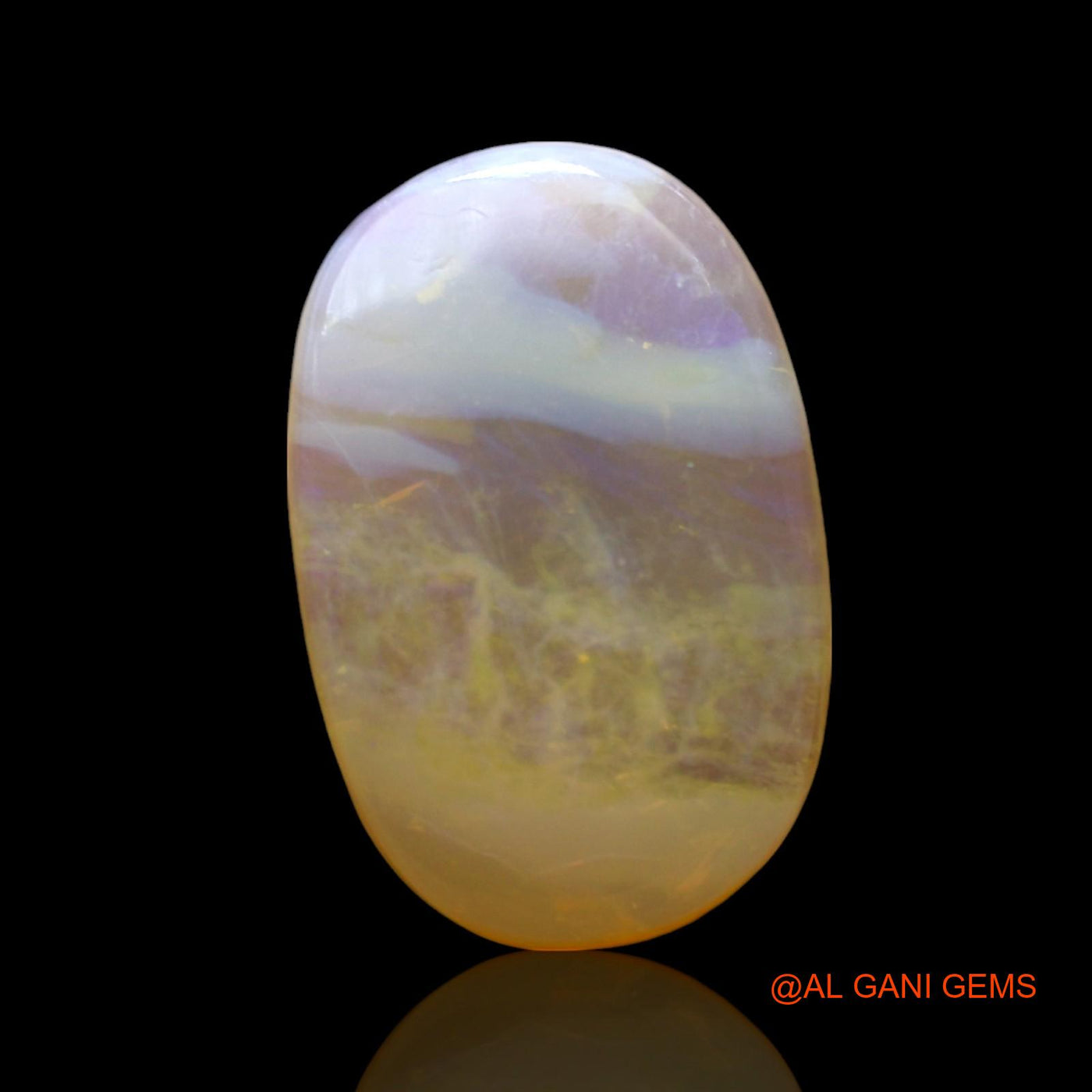 Natural Fire Opal Gemstone 2.00 Cts Loose Oval Cabochon From Australia 14x9x3 mm AF-756