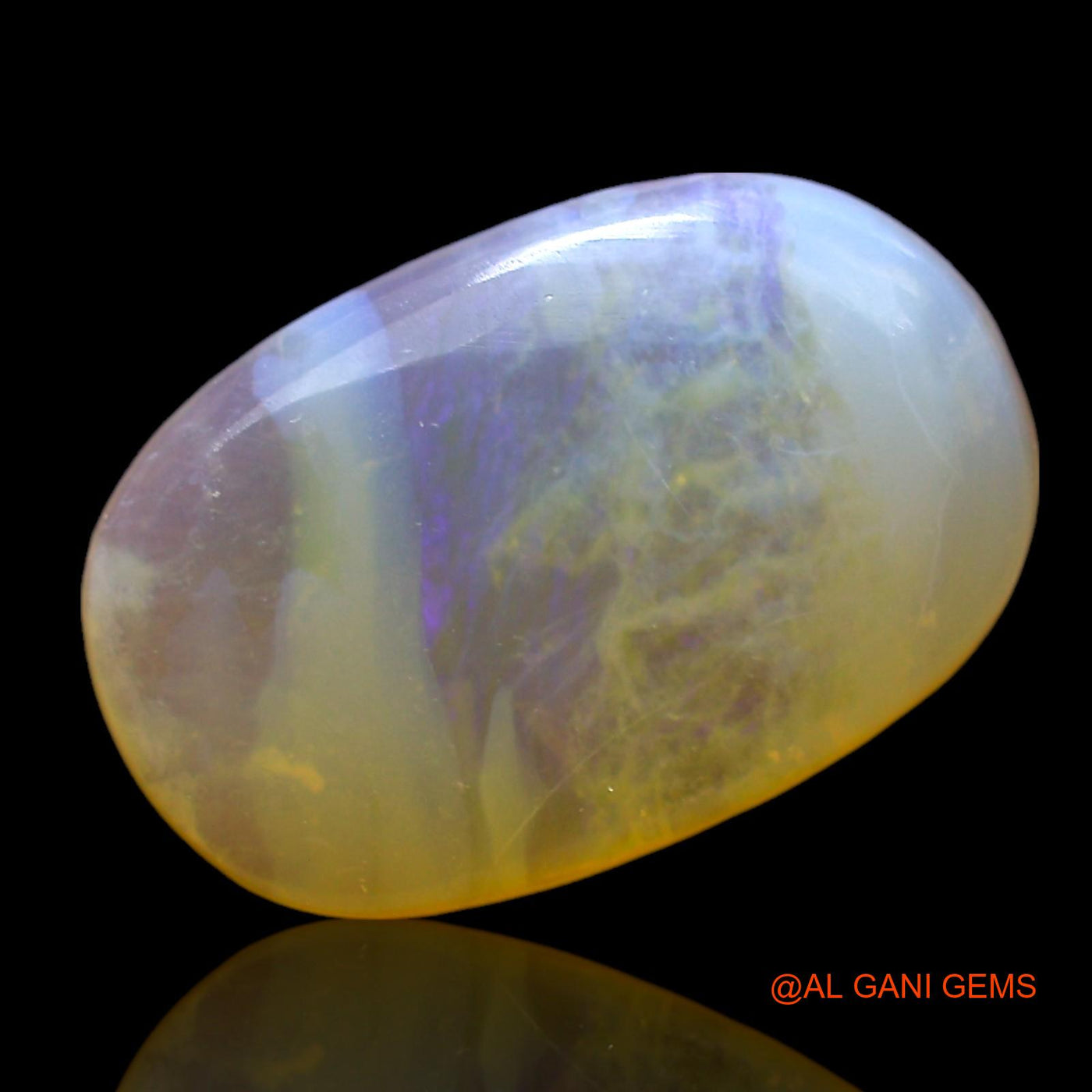 Natural Fire Opal Gemstone 2.00 Cts Loose Oval Cabochon From Australia 14x9x3 mm AF-756