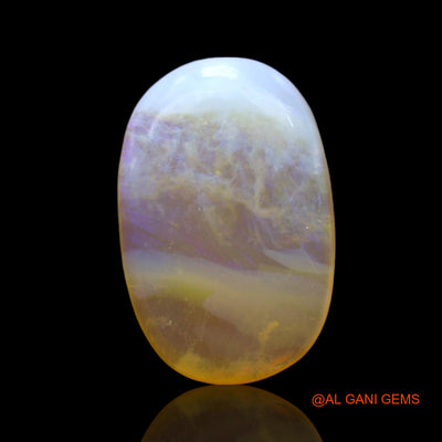 Natural Fire Opal Gemstone 2.00 Cts Loose Oval Cabochon From Australia 14x9x3 mm AF-756