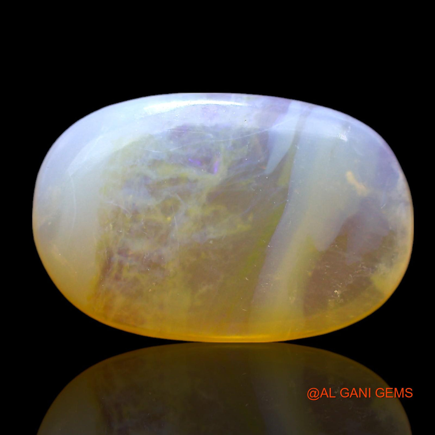 Natural Fire Opal Gemstone 2.00 Cts Loose Oval Cabochon From Australia 14x9x3 mm AF-756