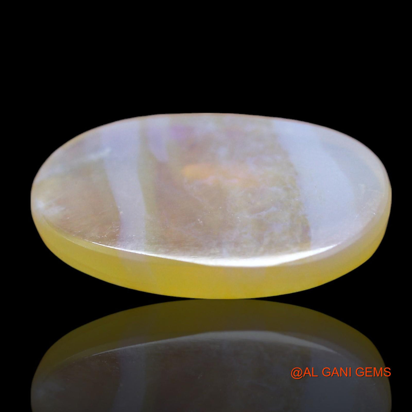 Natural Fire Opal Gemstone 2.00 Cts Loose Oval Cabochon From Australia 14x9x3 mm AF-756