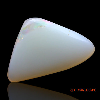 Natural Fire Opal Gemstone 2.00 Cts Loose Trillion Cabochon From Australia 14x9x3 mm AF-758