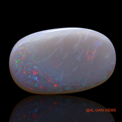 3.00 Cts Unheated Australian Fire Opal Loose Gemstone Oval Cabochon Natural 18x11x2 mm AF-75
