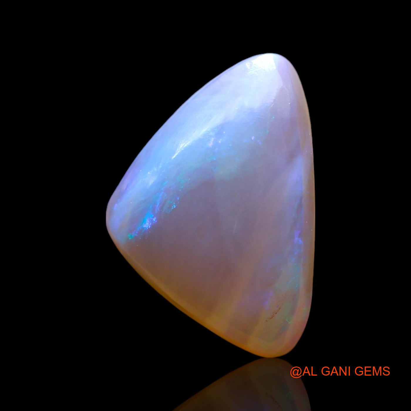 2.00 Cts Unheated Australian Fire Opal Loose Gemstone Trillion Cabochon Natural 13x9x3 mm AF-760