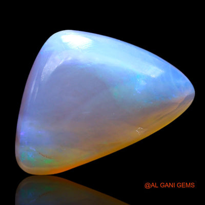 2.00 Cts Unheated Australian Fire Opal Loose Gemstone Trillion Cabochon Natural 13x9x3 mm AF-760