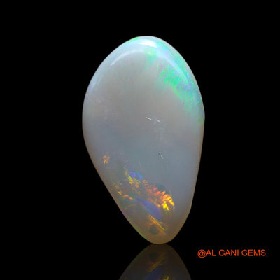 2.00 Cts Natural Australian Fire Opal Pear Cabochon Loose Gemstone For Jewelry 14x8x2 mm AF-761
