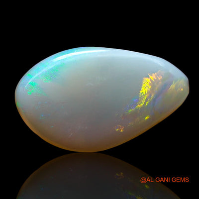 2.00 Cts Natural Australian Fire Opal Pear Cabochon Loose Gemstone For Jewelry 14x8x2 mm AF-761