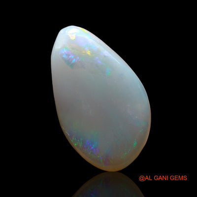 2.00 Cts Natural Australian Fire Opal Pear Cabochon Loose Gemstone For Jewelry 14x8x2 mm AF-761