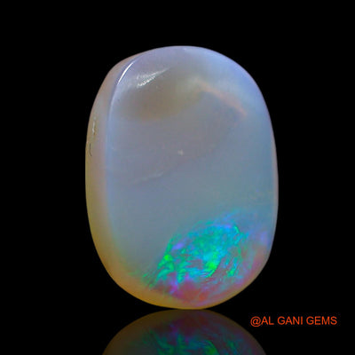 Natural Fire Opal Gemstone 2.00 Cts Loose Oval Cabochon From Australia 12x9x2 mm AF-762