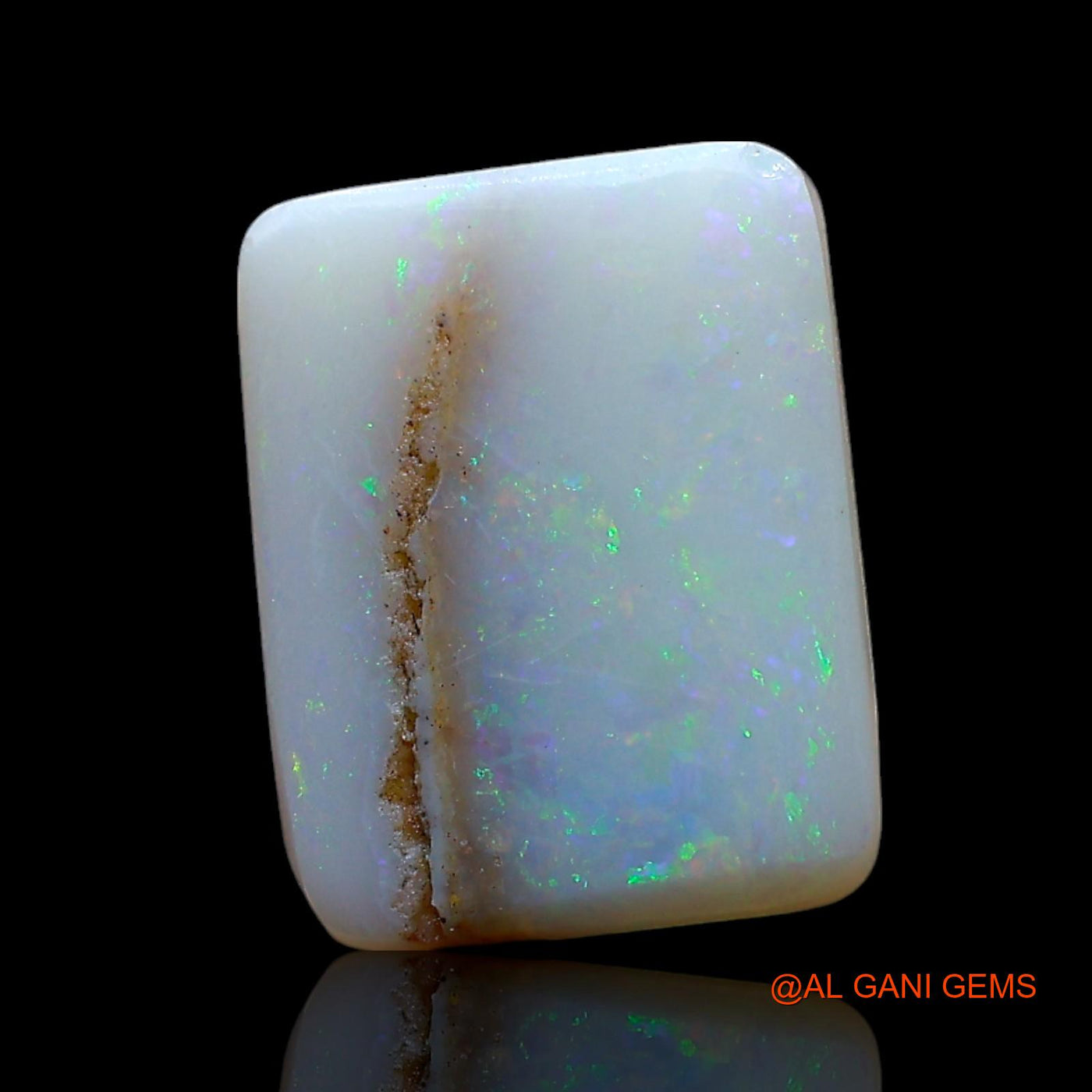 3.00 Cts Unheated Australian Fire Opal Loose Gemstone Square Cabochon Natural 11x8x4 mm AF-764