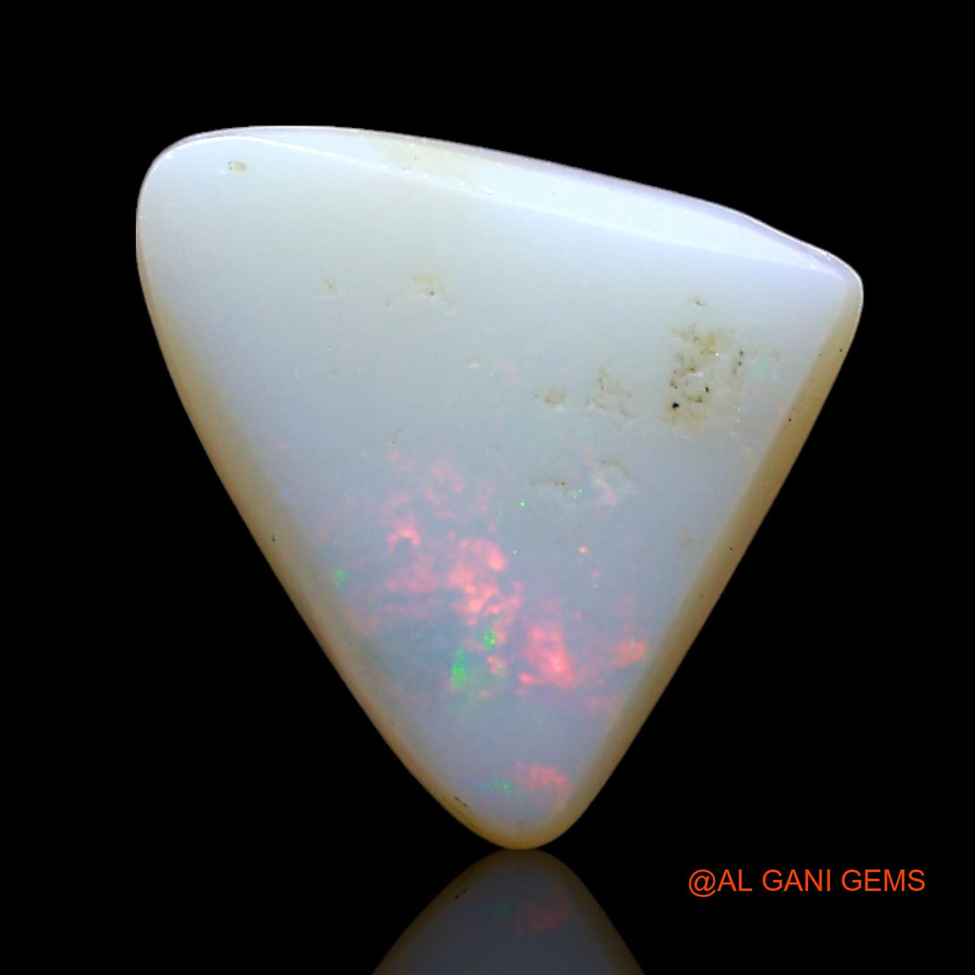 2.00 Cts Natural Australian Fire Opal Loose Gemstone Trillion Cabochon 10x10x4 mm AF-765