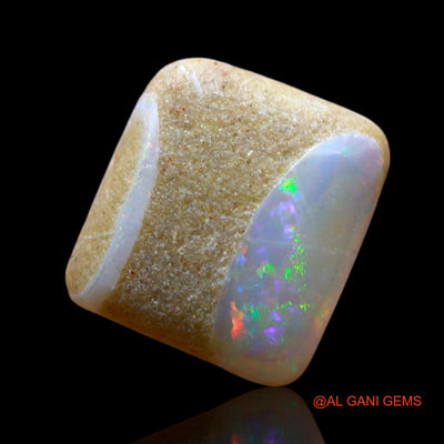 2.00 Cts Natural Australian Fire Opal Square Cabochon Loose Gemstone For Jewelry 11x10x3 mm AF-767