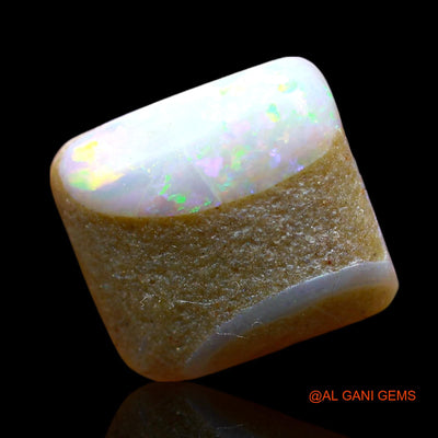 2.00 Cts Natural Australian Fire Opal Square Cabochon Loose Gemstone For Jewelry 11x10x3 mm AF-767