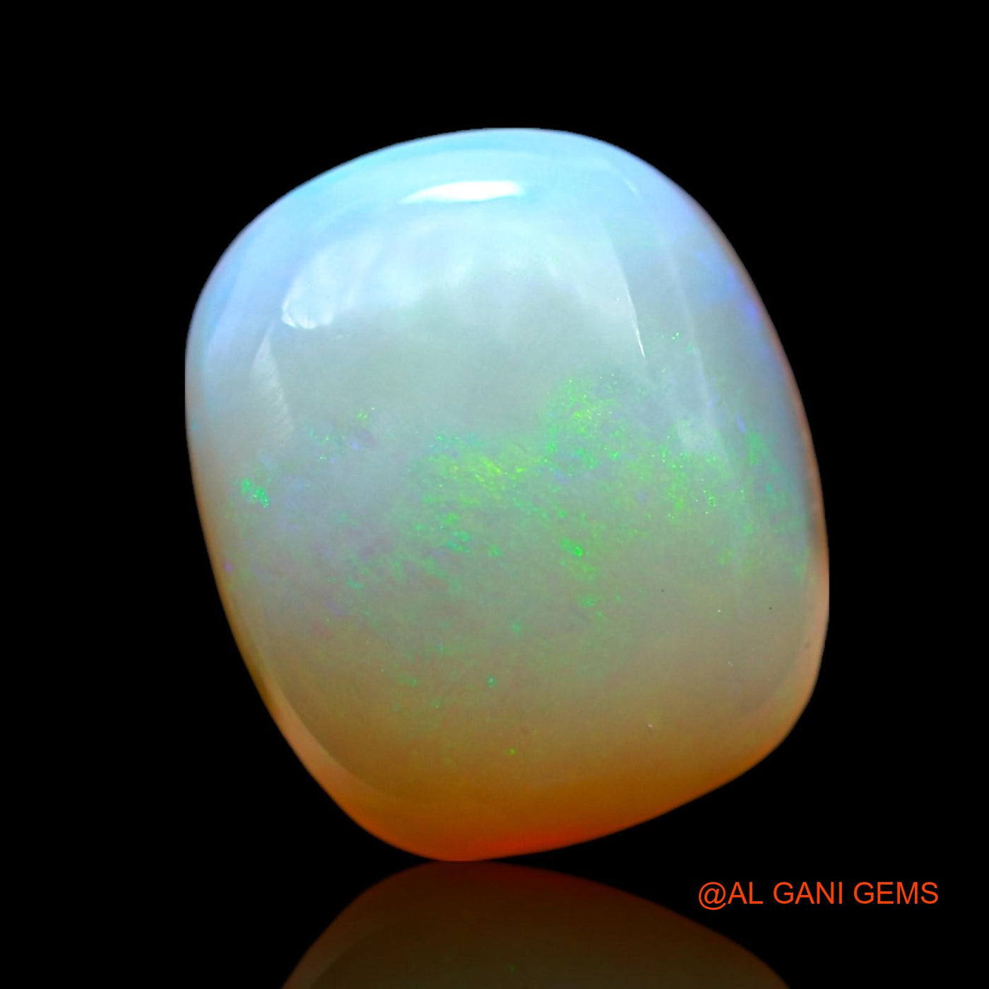 Natural Fire Opal Gemstone 4.00 Cts Loose Oval Cabochon From Australia 11x9x5 mm AF-768