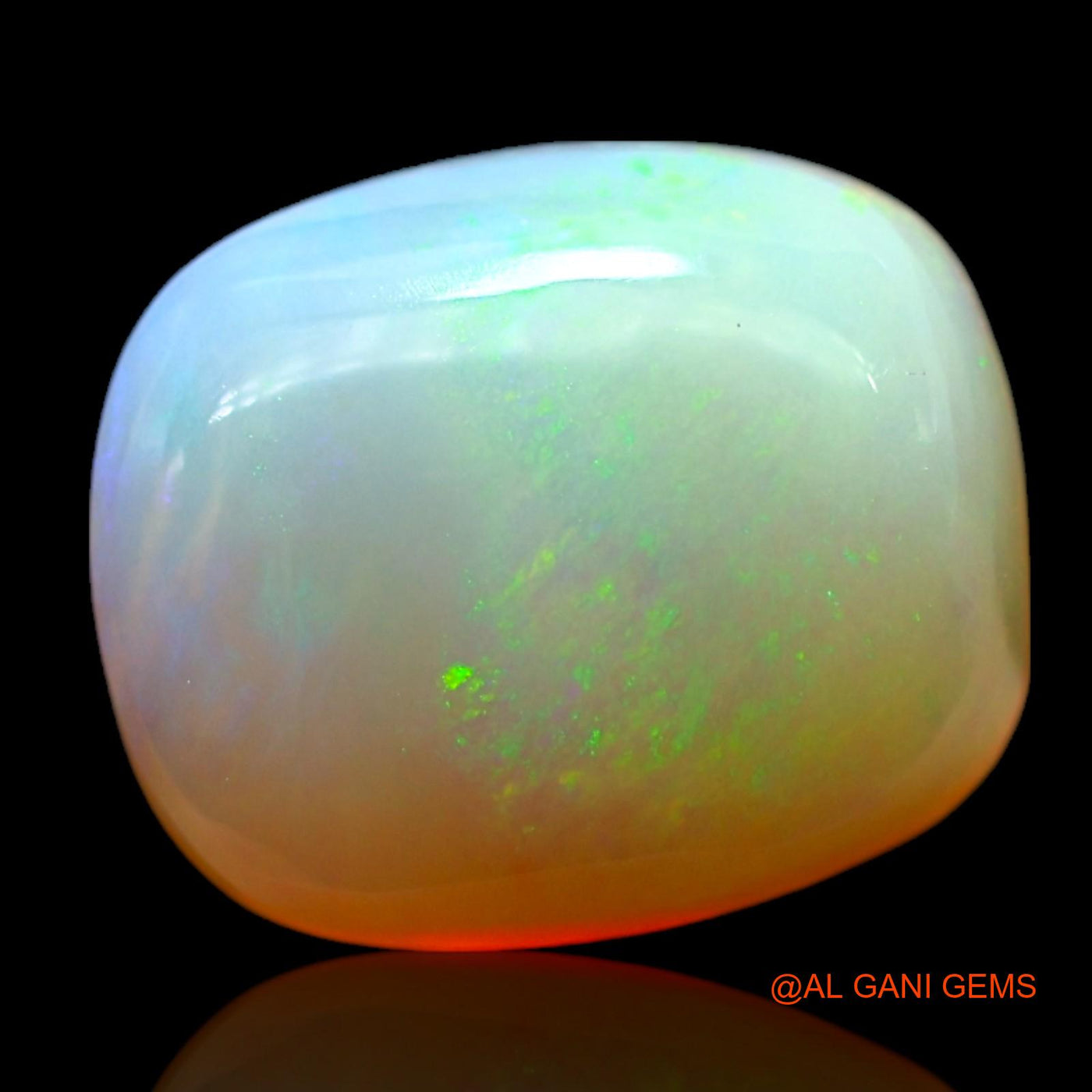 Natural Fire Opal Gemstone 4.00 Cts Loose Oval Cabochon From Australia 11x9x5 mm AF-768