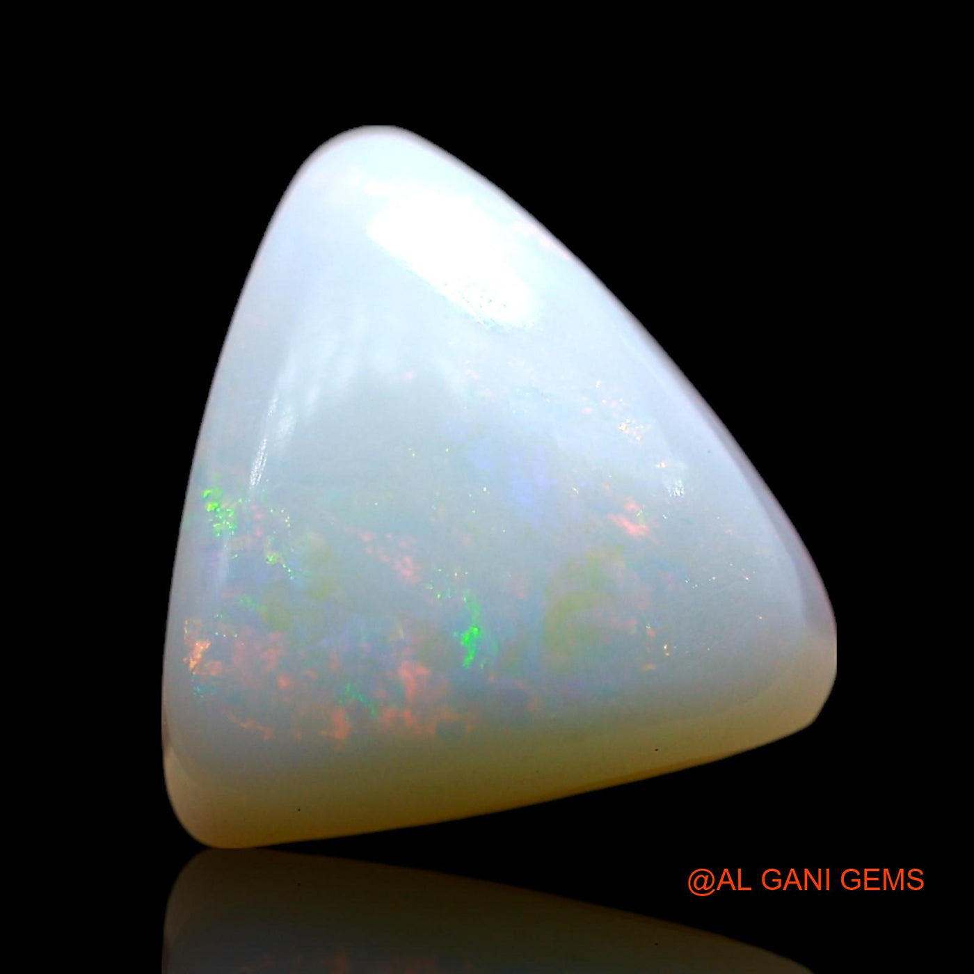 Natural Fire Opal Gemstone 2.00 Cts Loose Trillion Cabochon From Australia 11x10x4 mm AF-769