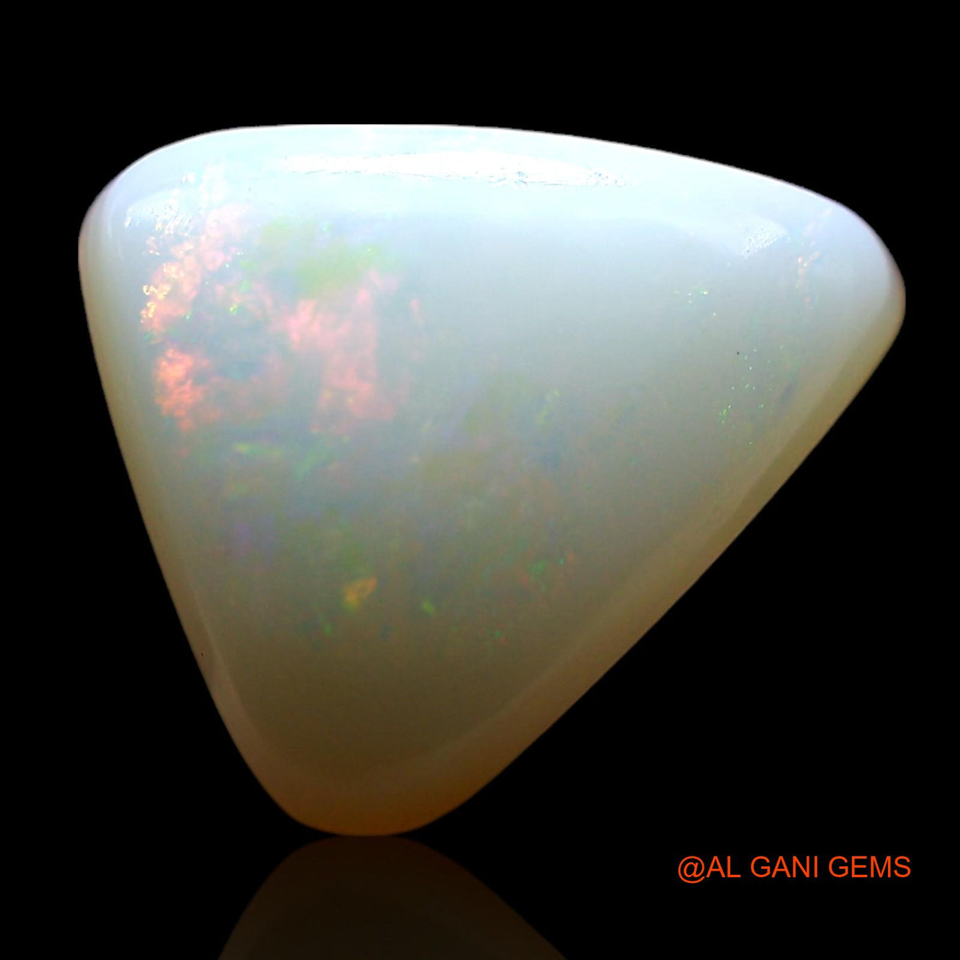 Natural Fire Opal Gemstone 2.00 Cts Loose Trillion Cabochon From Australia 11x10x4 mm AF-769