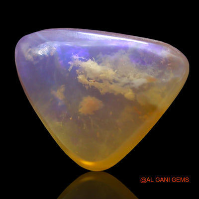 Natural Fire Opal Gemstone 2.00 Cts Loose Trillion Cabochon From Australia 12x9x4 mm AF-771