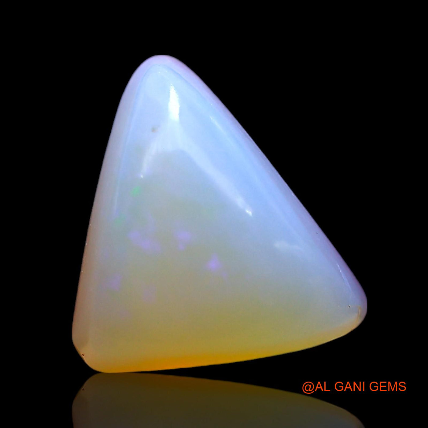 3.00 Cts Unheated Australian Fire Opal Loose Gemstone Trillion Cabochon Natural 11x9x5 mm AF-773