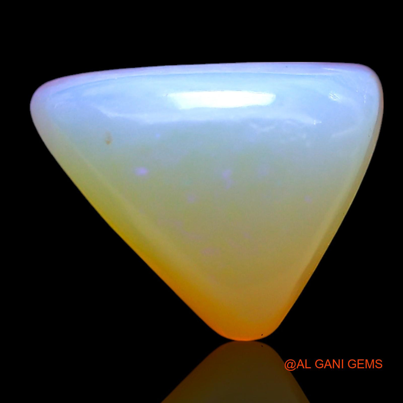 3.00 Cts Unheated Australian Fire Opal Loose Gemstone Trillion Cabochon Natural 11x9x5 mm AF-773