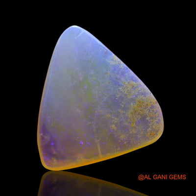 1.00 Cts Unheated Australian Fire Opal Loose Gemstone Trillion Cabochon Natural 11x10x3 mm AF-774