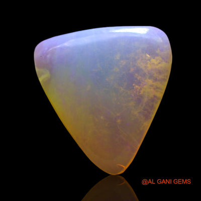 1.00 Cts Unheated Australian Fire Opal Loose Gemstone Trillion Cabochon Natural 11x10x3 mm AF-774