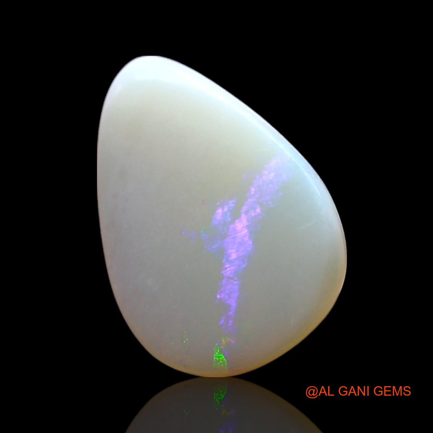 Natural Untreated Fire Opal Loose Gemstone Pear Cabochon From Australia 1.00 Cts 13x9x2 mm AF-777