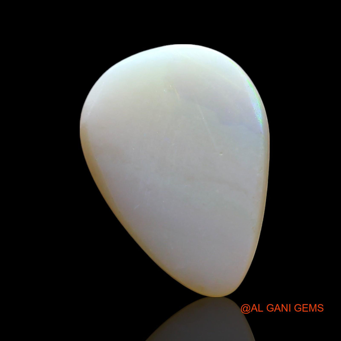 Natural Untreated Fire Opal Loose Gemstone Pear Cabochon From Australia 1.00 Cts 13x9x2 mm AF-777