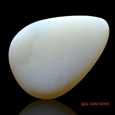 Natural Untreated Fire Opal Loose Gemstone Pear Cabochon From Australia 1.00 Cts 13x9x2 mm AF-777